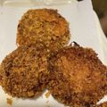 くまさんりささん's cooksnap of when they made お肉感半端ない♡合挽きひき肉でメンチカツ.