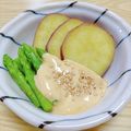 ÿuuka☆212's cooksnap of when they made アスパラ味噌わさマヨ☆.