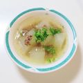 ぽちくう's cooksnap of when they made 熱々とろとろ冬瓜スープ.