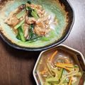 クレムリン。's cooksnap of when they made 小松菜としめじの豚バラ中華あんかけ丼.