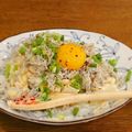 KEI〜☆'s cooksnap of when they made 簡単しらすのマヨソテー丼。卵黄乗せ.