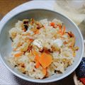 ＪＵＮちゃン's cooksnap of when they made おつまみ貝ひもで簡単炊き込みご飯.