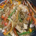 michimoe's cooksnap of when they made 箸が止まらぬ 豚肉のチャプチェ.