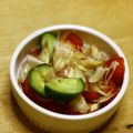 ガメコ's cooksnap of when they made きゅうりとミニトマトとみょうがの和えもの.