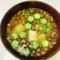 azbjbn's cooksnap of when they made 簡単！なめことオクラのお味噌汁.