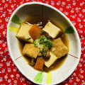 チェックのミニくま's cooksnap of when they made 厚揚げとなめこ・人参の煮物♪.