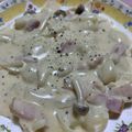 桃色うさこ's cooksnap of when they made 濃厚キノコクリームソースのニョッキ.