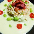 うさかぴ's cooksnap of when they made 枝豆の冷製スープパスタ.