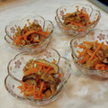 tsumusio's cooksnap of when they made 作り置きにも☆千切り人参と椎茸と胡桃炒め.