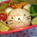ばるぼあ's cooksnap of when they made ♬リラックマにゃん♬♫キャラ弁(≖益≖).