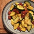 栗丸うさぎ's cooksnap of when they made 簡単！ズッキーニとウインナーのカレー炒め.