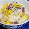 やよい・M's cooksnap of when they made さつまいもおこわ.
