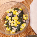 bacha3's cooksnap of when they made 【簡単】ワカメとシーチキンの酢の物.