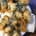 LinLinkBu's cooksnap of when they made カリッと、とり天・かしわ天・鶏肉磯辺揚げ.