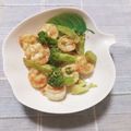 ﾁｲﾁｬﾝﾏﾏ's cooksnap of when they made えびとブロッコリーのガーリックバター炒め.