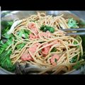 hyamom4104's cooksnap of when they made 和風明太子パスタ（簡単).