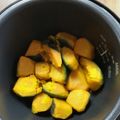クックLWJUOS☆'s cooksnap of when they made かぼちゃの煮物☆電気圧力鍋☆.