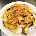 クリちゃん0309's cooksnap of when they made 簡単！キャベツとナスの和風パスタ.