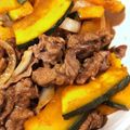 キュキュットさん's cooksnap of when they made ポン酢でサッパリ！牛肉とカボチャの炒め物.