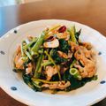 azuki-bar's cooksnap of when they made ごはんが進む！豚肉と空心菜の炒め物.