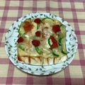 Mi〜ちゃん's cooksnap of when they made 食べやすい♡はんぺんピザの作り方♪.