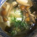 ちゃぎー's cooksnap of when they made なめこ 豆腐 わかめの味噌汁^^.
