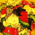 naki1227's cooksnap of when they made ゴーヤ、きくらげ、ふんわり玉子の炒め物☆.