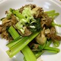 半熟王子's cooksnap of when they made 牛肉とキノコの中華炒め.