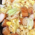 やえまりも's cooksnap of when they made さつま揚げとキャベツの卵炒め.