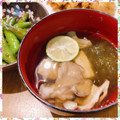 nakamucchi's cooksnap of when they made 舞茸＆とろろ昆布のおつゆ.