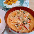 sanapii's cooksnap of when they made キャベツとほうれん草のトマたまスープ.