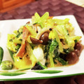 ダッフィーニーうに's cooksnap of when they made 小松菜とベーコン*しめじの卵炒め.
