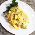 horseland's cooksnap of when they made 簡単で美味しいカボチャサラダ♡.