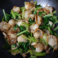 ZUBORAきあぞお's cooksnap of when they made ホタテと小松菜のオイスター炒め.