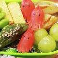 みつ葉♪'s cooksnap of when they made 赤ウインナーでタコの飾り切り（キャラ弁）.