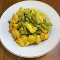 Nilmini's cooksnap of when they made じゃがいもとオクラのサブジ.
