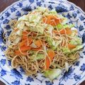 o☆shino's cooksnap of when they made エビ麺とキャベツ☆干しエビ炒め.