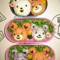 DELICE's cooksnap of when they made アレンジ自在･簡単クマちゃんキャラ弁.