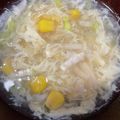 lattechi's cooksnap of when they made 簡単♪ホタテ缶で作る中華フワフワ卵スープ.