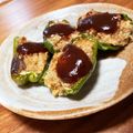 Mai☺︎'s cooksnap of when they made シーチキンのピーマン詰め焼き.
