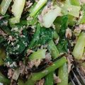 クックACOL48☆'s cooksnap of when they made レンジで時短！鯖缶と小松菜の塩昆布和え.