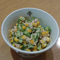 ラリー＆サラ's cooksnap of when they made ツナとほうれん草とコーンの和風マヨ和え.