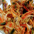 ☆クッキングパンダ☆'s cooksnap of when they made みょうがと夏野菜のかき揚げ.