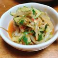928るびすけ☆☆'s cooksnap of when they made 簡単☆きゅうりともやしのピリ辛サラダ.