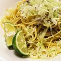 たまにゃんときよみ's cooksnap of when they made すだちで！オイルサーディンの和風パスタ.