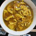ぴけー's cooksnap of when they made 豚肉・レンコン・キノコのカレーうどん.