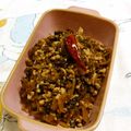 赤い電話's cooksnap of when they made 簡単お惣菜♪高菜と豚挽き肉の炒り煮　.