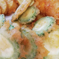 bigflowers's cooksnap of when they made 下処理なし！そのまんまゴーヤの天ぷら♪.
