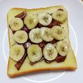 ＊なぁ＊'s cooksnap of when they made とろける♡チョコバナナトースト.