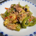 卯月のうさぎ２０１４'s cooksnap of when they made なすとピーマンと長ネギの中華風ひき肉炒め.